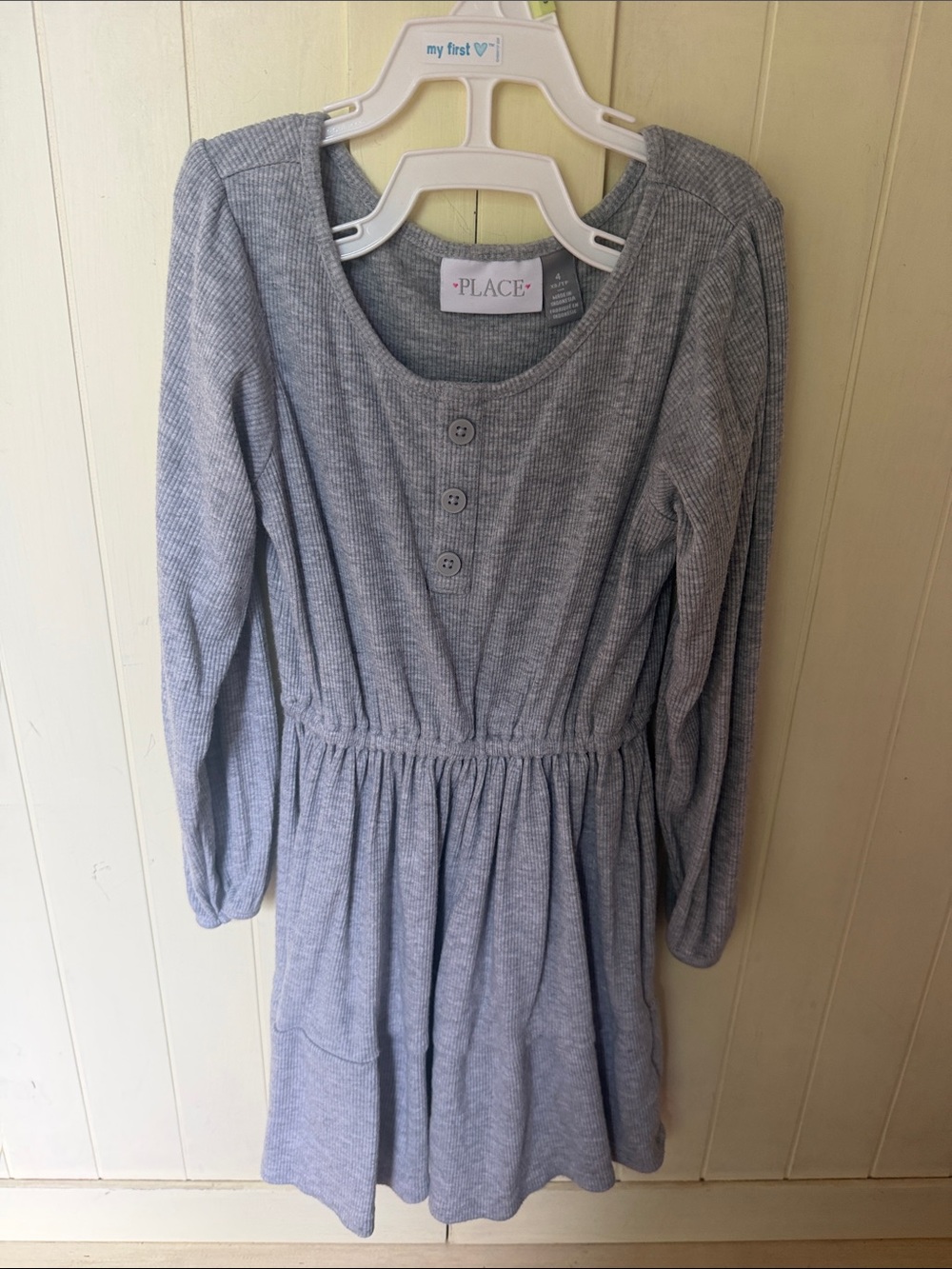 Children’s Place Gray Ribbed dress